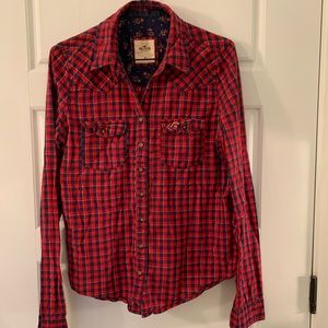 HOLLISTER Plaid Blouse